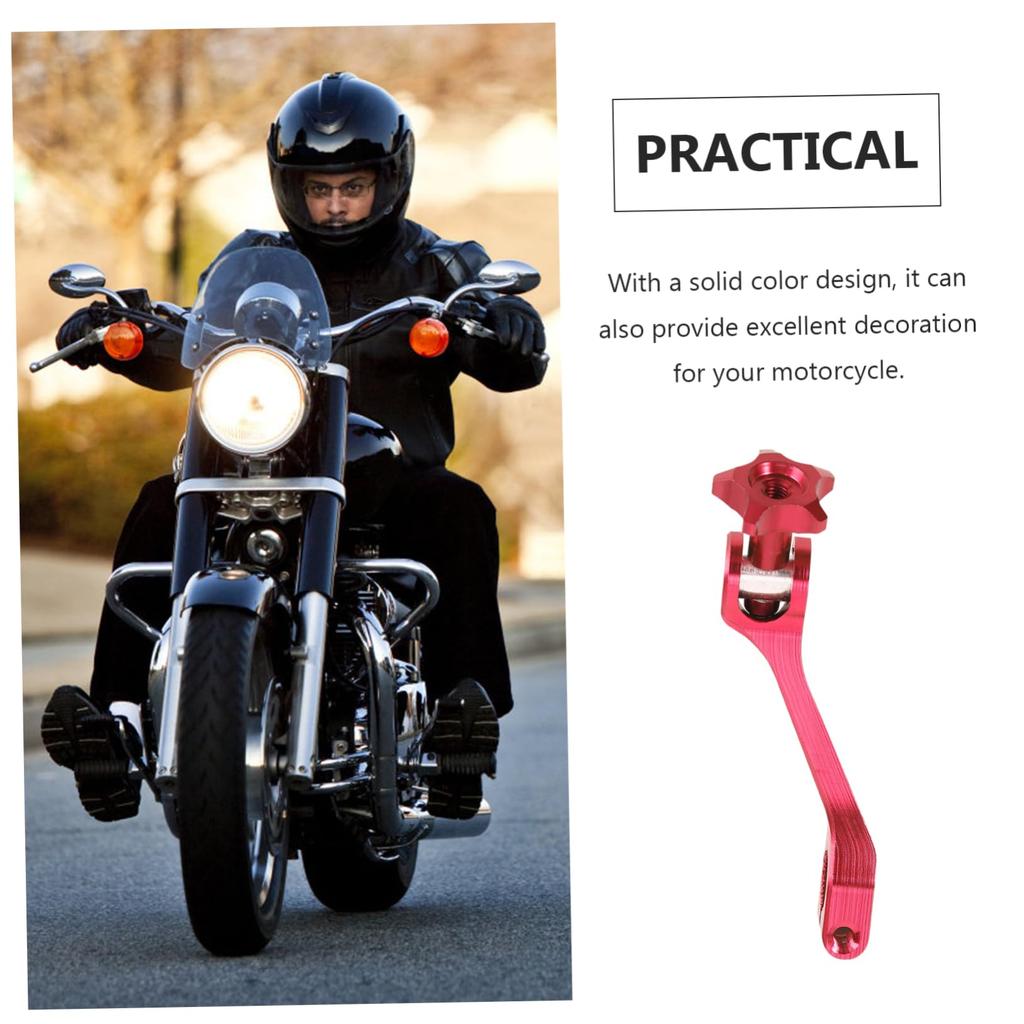 OSOLADY Rear Brake Rocker Arm Accessories Universal Fit Red Heavy Duty Alloy Bike Modification Random Style