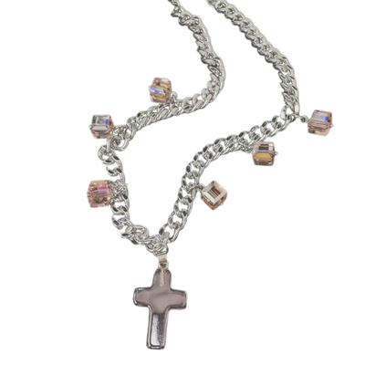 Elegante Halskette Religiöse Perlenkette Anhänger Halskette Hals Schmuck Stilvoller Schmuck Geschenk für Mann und Frau