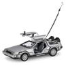 WELLY 1:24 Diecast Alloy Model Car DMC-12 Delorean Back To the Future Time Machine Metal Toy Car For Kid Toy Gift Collection
