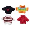 Doll Hand-Knitted Sweater Cute Plush Doll Clothes Accessories DIY Costume Decor Pretend Play Toys Kid Gifts