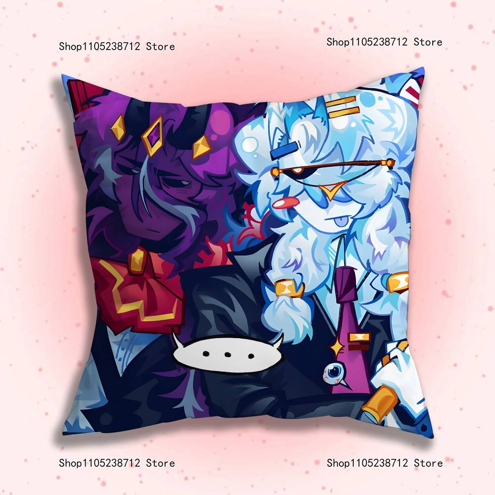 Wemmbu Eggchan Tax Duo Anime Pillow Case Anti-dustmite Pillowcase Invisible zipper silky short plush Sofa cushion cover