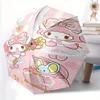 Beautiful My Melody Automatic 3-Fold Umbrella Design, Cute Cartoon Pattern, Portable Outdoor Umbrella, Perfect, Holiday Gift for Disney fans.Y007