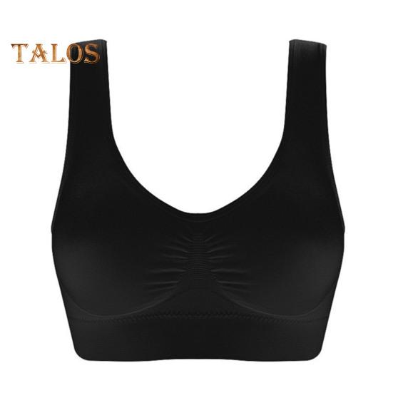 Seamless Sports Bras for Women Large Size Wireless Brassiere Tank Top with Removable Pads Stretchy Yoga Bra