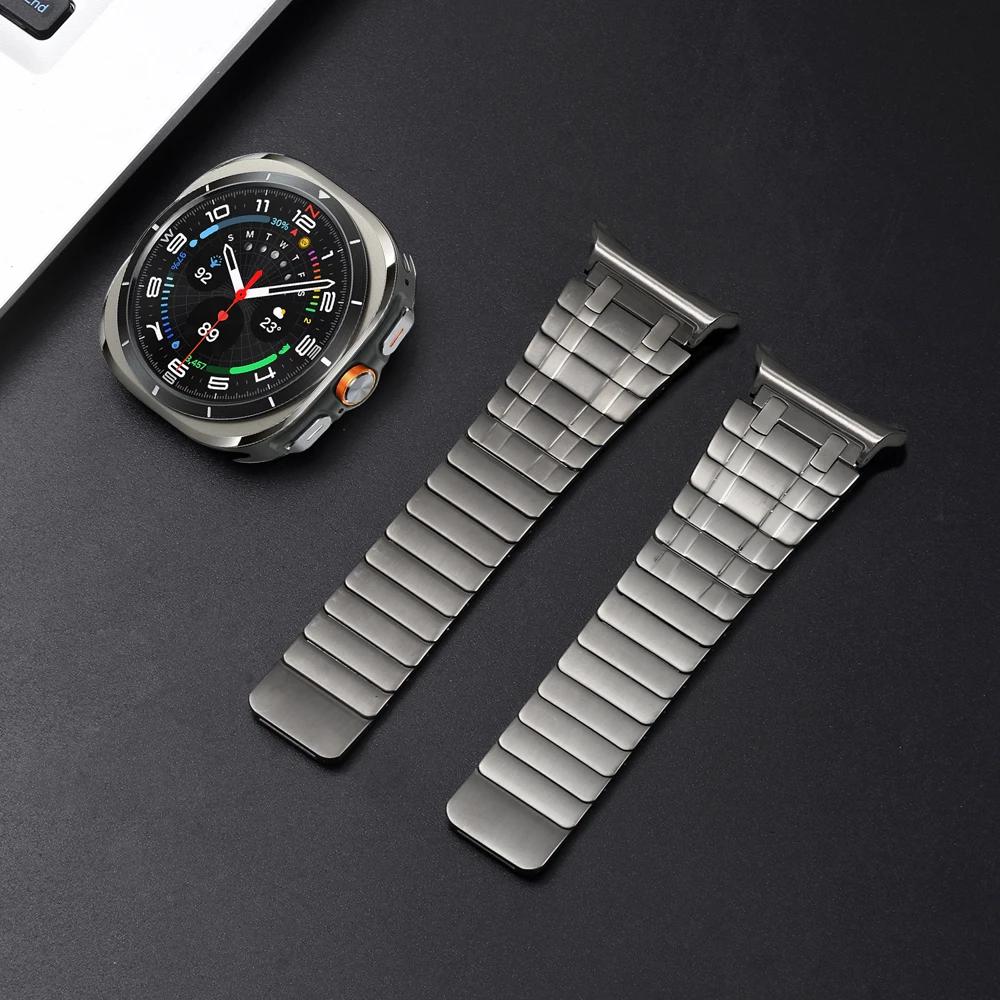 Stainless Steel Magnetic Band for Samsung Galaxy Watch Ultra 47mm Men Loop Strap Luxury Bracelet for SAMSUNG GALAXY ULTRA 47MM