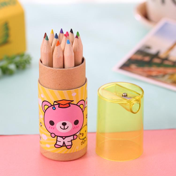 

Ouzewenju Dr. Bear Colored Pencils - Cute & Compact for Drawing and Coloring 12 Colored Pencils жёлтый