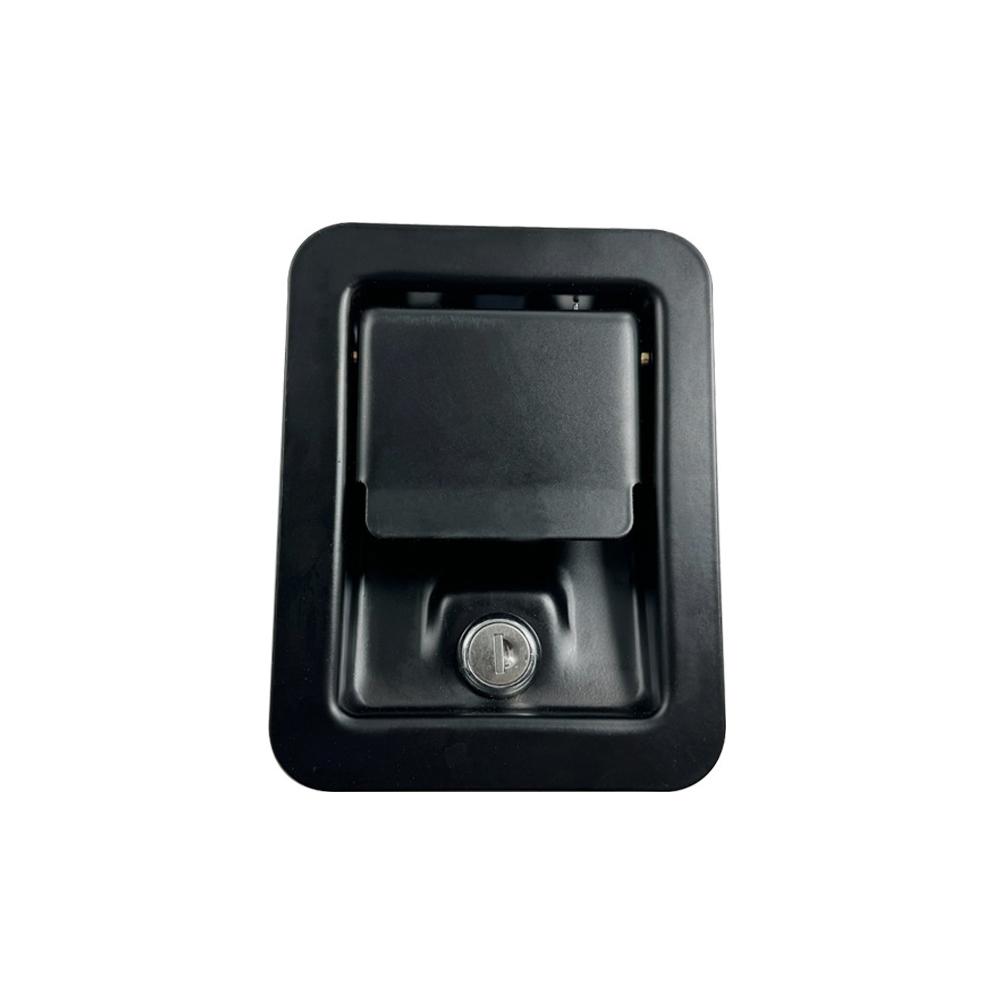 Heavy Duty Durable Carbon Steel Zinc Alloy Compression Paddle Lock Industrial Cabinet Toolbox Black Powder Coated Handle Latch