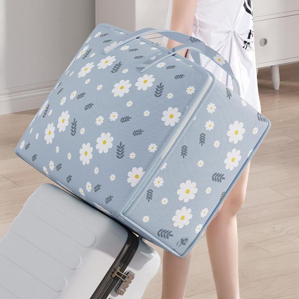 Sturdy Nonwoven Storage Bag for Relocating Large Capacity Clothes Container With Reinforced Double Seal