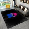 Domácí mazlíčci Footprint Sole Series 3D Area Koberec Velký,Koberec do obývacího pokoje Ložnice Pohovka Rohožka Dekorace,dětská protiskluzová podložka na podlahu