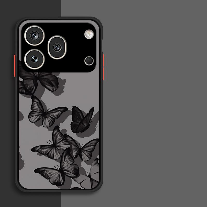 For Honor 600 Pro Case Butterfly Shine Unique Shockproof Transparent Protector Case Honor 600 Pro Cover Honor 600 Pro Case Honor 600 Pro