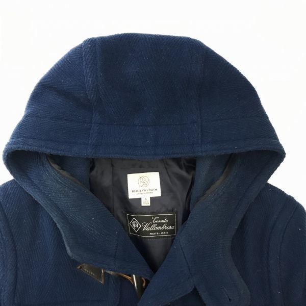 United Arrows Beauty & Youth Wool Short Duffle Coat / Men's S / Navy / Fully Lined / Inner Pocket