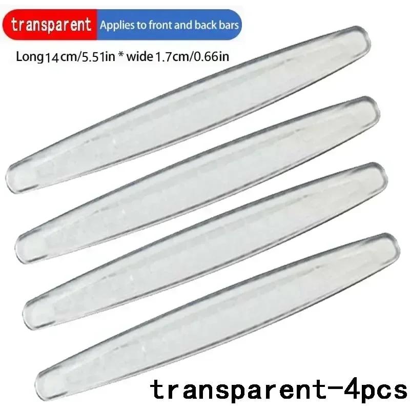 4/6PCS Car Bumper Guard Strip Auto Body Protection Sticker Door Edge Guards Trim Molding Scratch Protector for Vehicle