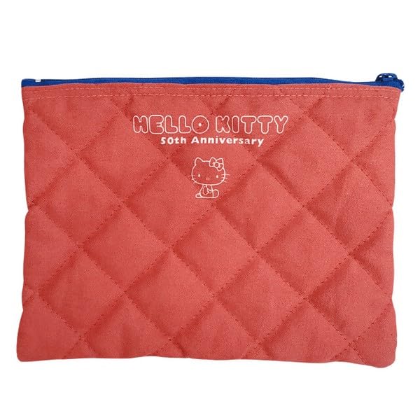 Hello Kitty 50th Anniversary Quilted Pouch Swali