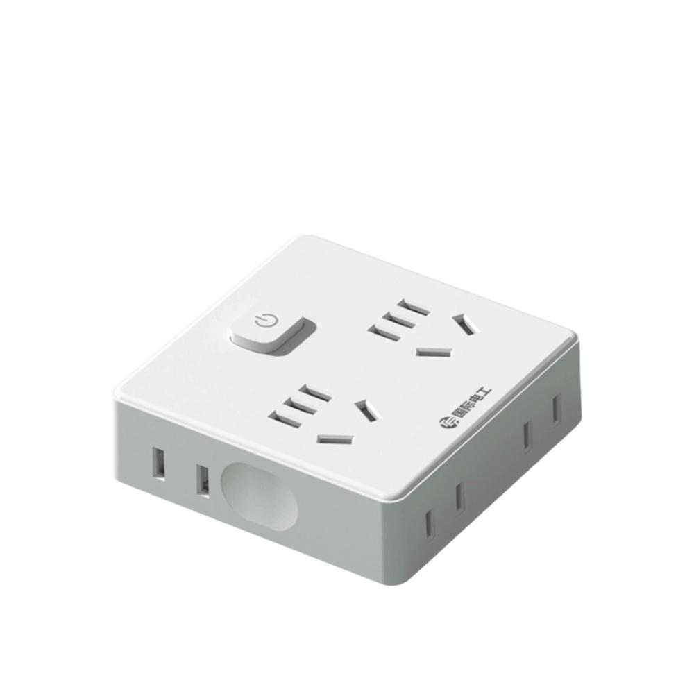 

Multi Port Ultra Thin Power Strip Flat Plug USB C Ports Socket Extender Widely Outlets Wall Plug Office Use Style 1