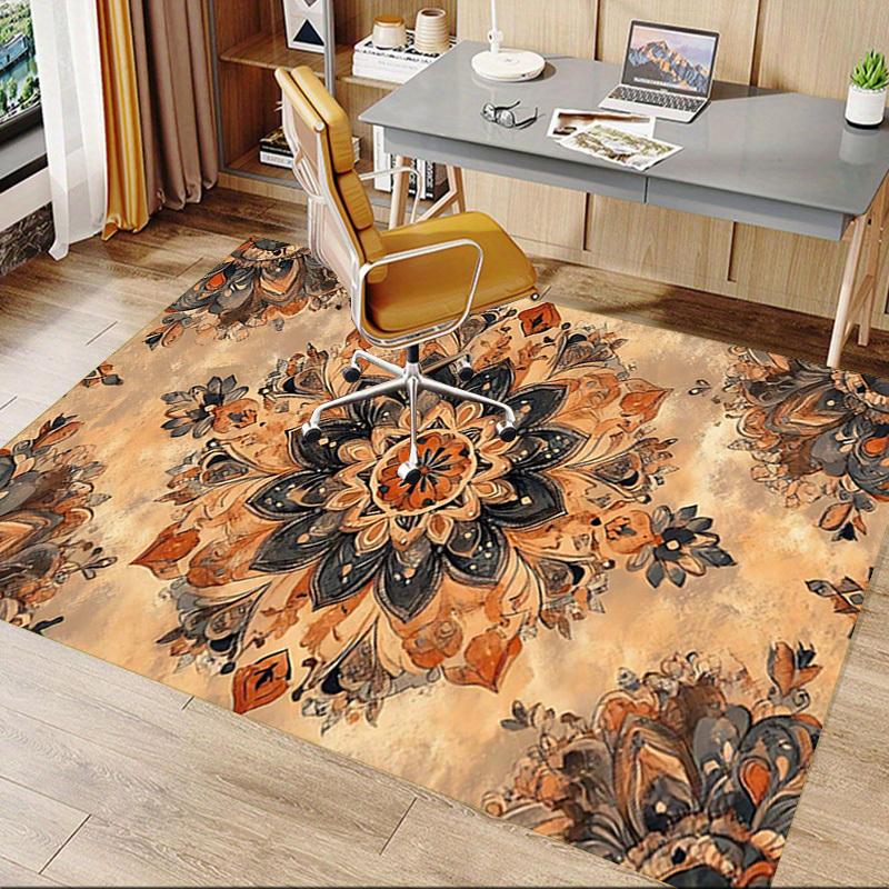 1PC Floral Pattern Extra Large Non Slip Floor carpet, Office, family, Studio Large Area Rug Indoor Rugs, Bold Statement Piece