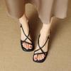 Mode Damen Sandalen mit quadratischer Spitze und hohem Absatz Mode Sommer Sexy Offene Zehen Elegant Party Büro Dünne Hohe Absätze Schuhe Sandalias De Mujer