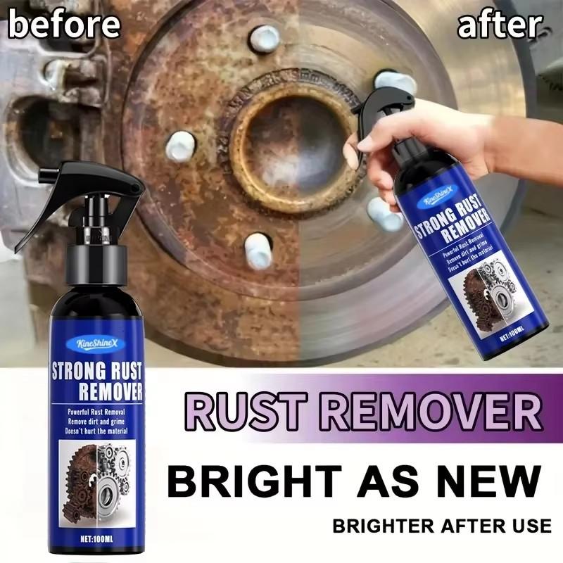 

Car Rust Remover Auto Exhaust Derusting Pipe Rust Spray Quickly Car Wheel Hub Care Clean Metal Iron Prowder Stain Removal Agent 100ml