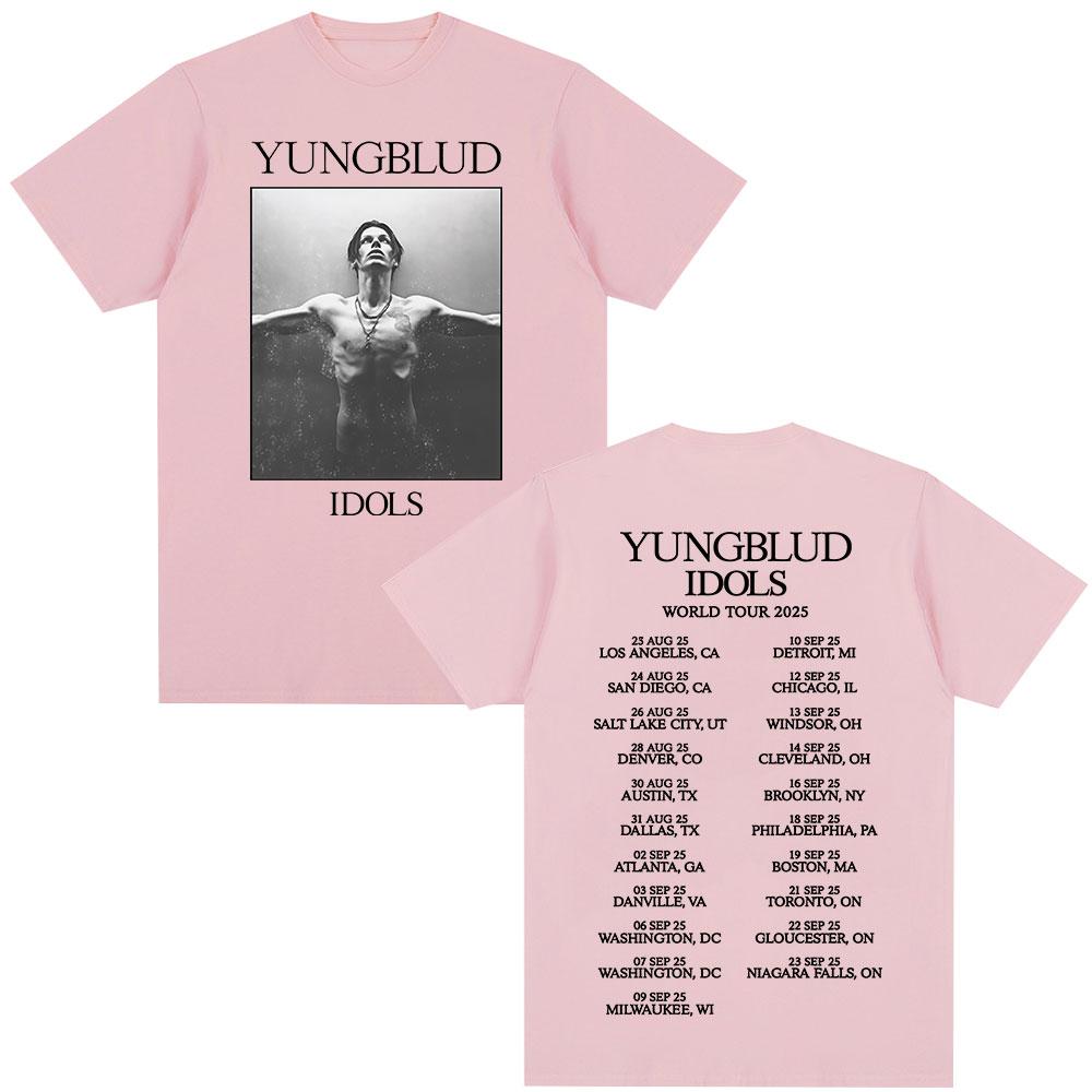 Yungblud IDOLS Album Tour T Shirts Fan Gifts Mens Women Clothing Hip Hop Short Sleeve Tshirts Oversized Summer Cotton Tshirt