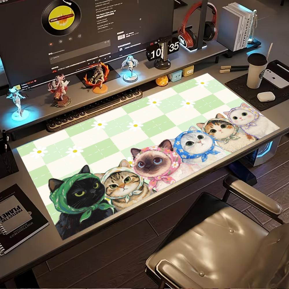 Cat Mousepads Desk Rug Cute Mousepad Xxl Large Mouse Mat Kawaii Desk Pad Table Carpet Original Mouse Pad High Quality