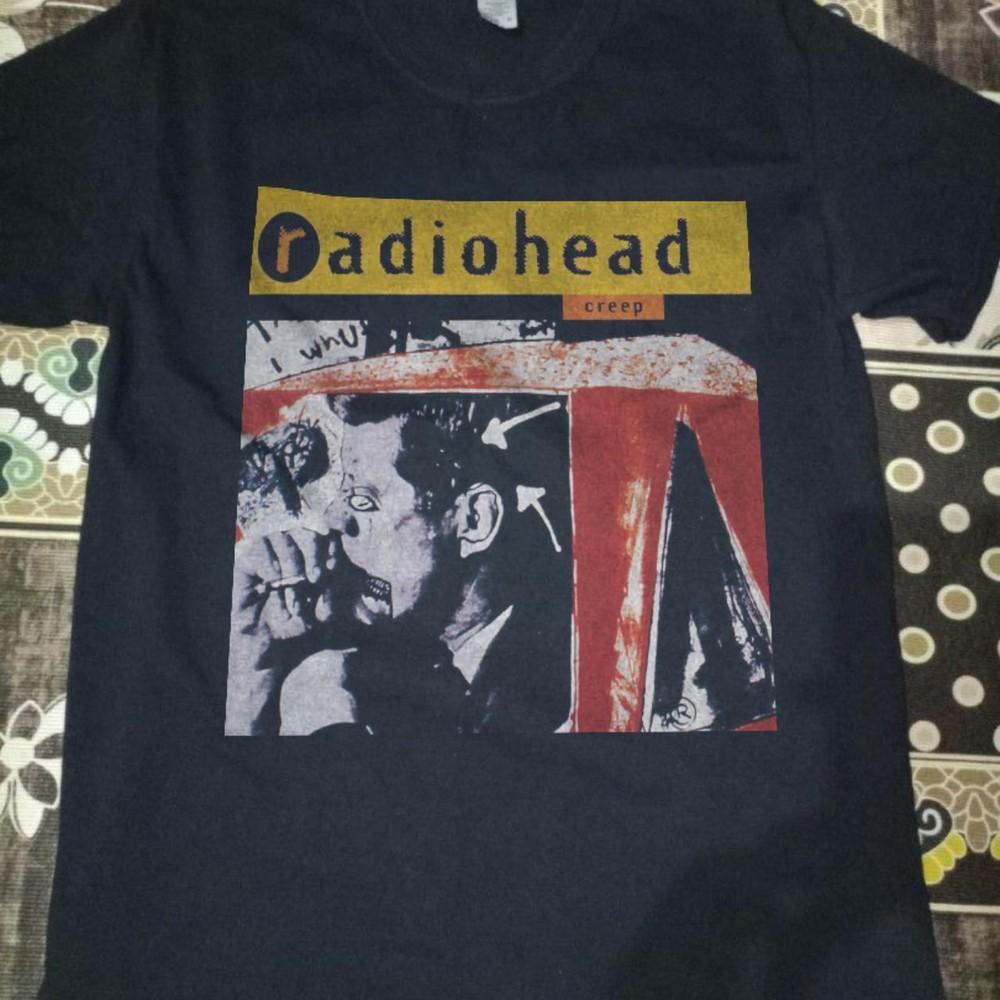 Radiohead Band Tshirt Radiohead Rare Design Black Unisex Tshirt S5XL KH14728 Unisex T-Shirt M