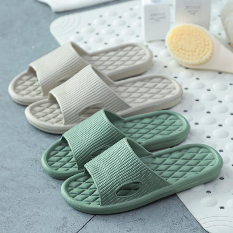Personalized Rhombus EVA Cool Slippers Summer Indoor Home Mop Non-slip Couple Men's Square Rhombus Slippers