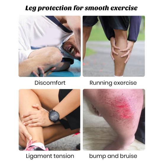 1-teiliger Sport-Schienbeinschutz mit Befestigungsband, verstellbar, stoßfest, stoßfest, Wadenschutz, Schienbeinschoner