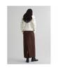 8SECONDS Poly Peach Belted Skirt Brown