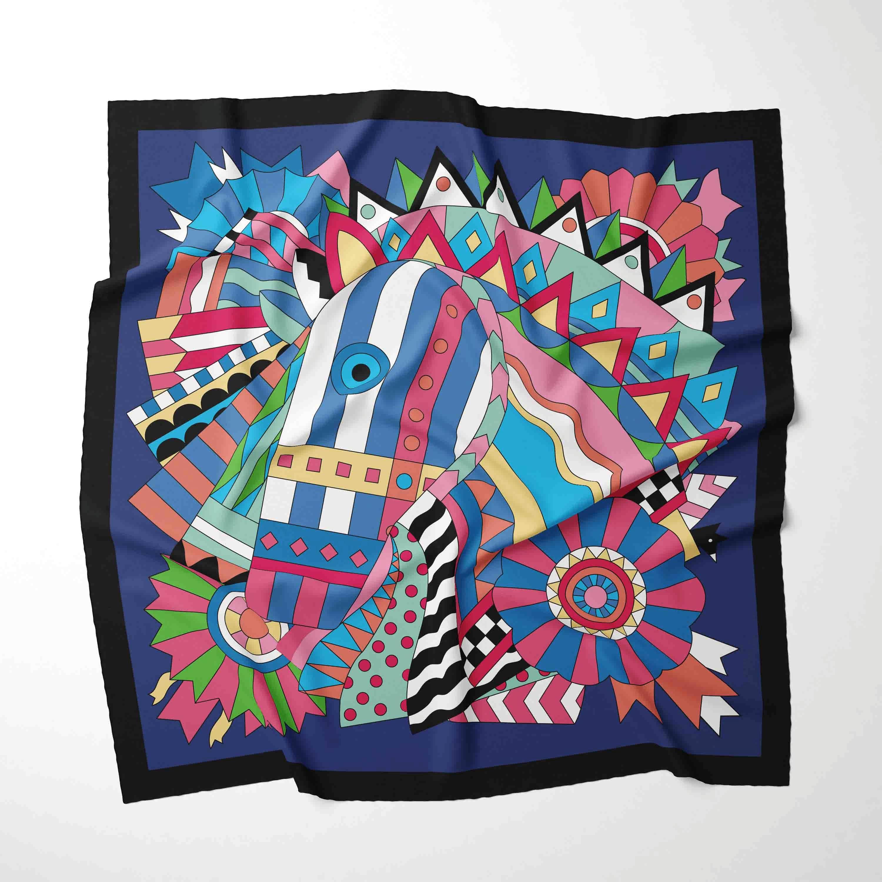 

Роскошный дизайн 70*70 см шелковый квадратный платок с принтом лошади женский мягкий атласный ободок для волос шейный платок хиджаб повязка на голову фуляр подарок 70CM 27inch