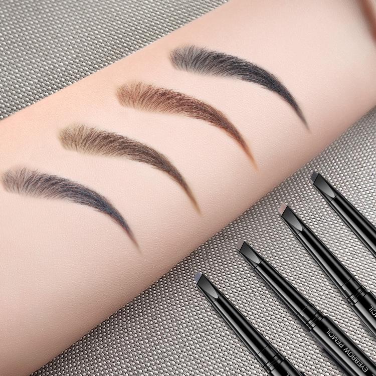 Water Lotus Dual-Head Eyebrow Pencil: 3D Effect, Waterproof & Smudge-Proof for Long-Lasting Makeup