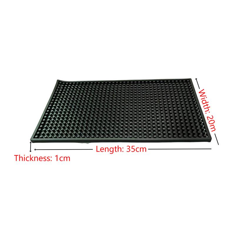 Bar Mat Rubber Coffee Bar Mats Anti-Slip Pvc Cup Mat Waterproof Heat Resistant Drain Mat For Bar Cafe Barista Cocktail Bartender