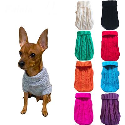 Haustier-Hundepullover, Winter-Haustierkleidung für kleine Hunde, warmer Pullover, Mantel, Outfit für Katzen, Kleidung, wollig weiche Hunde-T-Shirt-Jacke