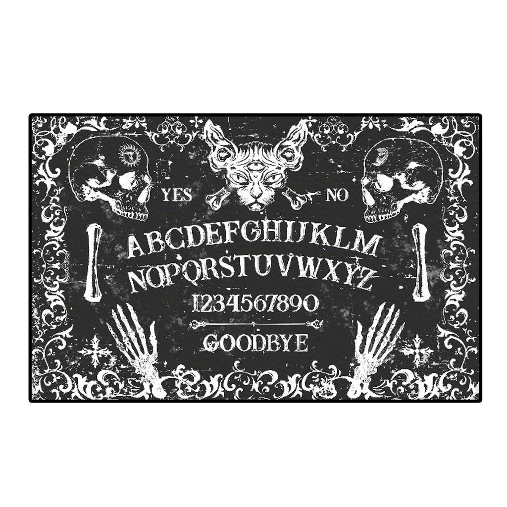 Halloween Doormat Decor Welcome Mat 40x60cm Dancing Pumpkin Skull Crystal Velvet Non Slip Floor Stair Mat Thanksgiving Kitchen