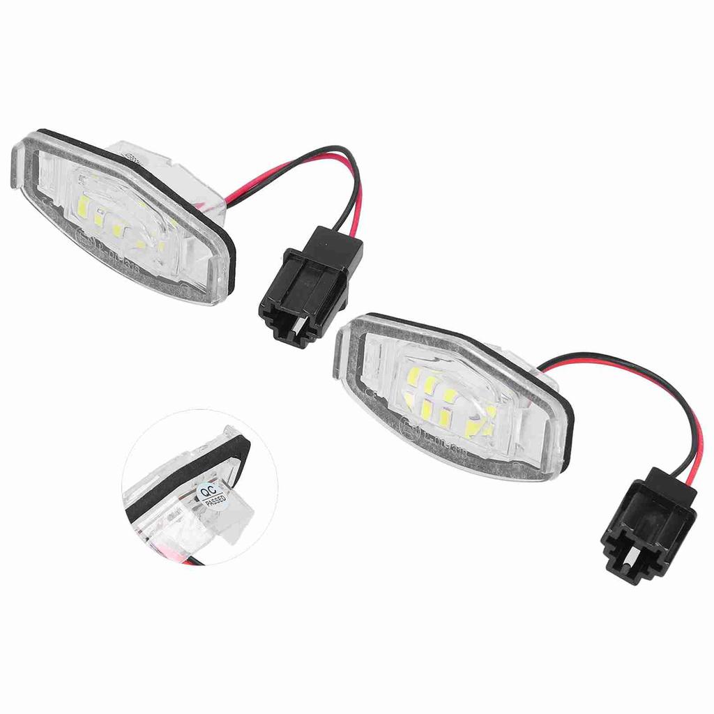Pair of LED License Plate Lamp White Light 34100S0A013 Fit for Honda CivicPilotAccordOdyssey