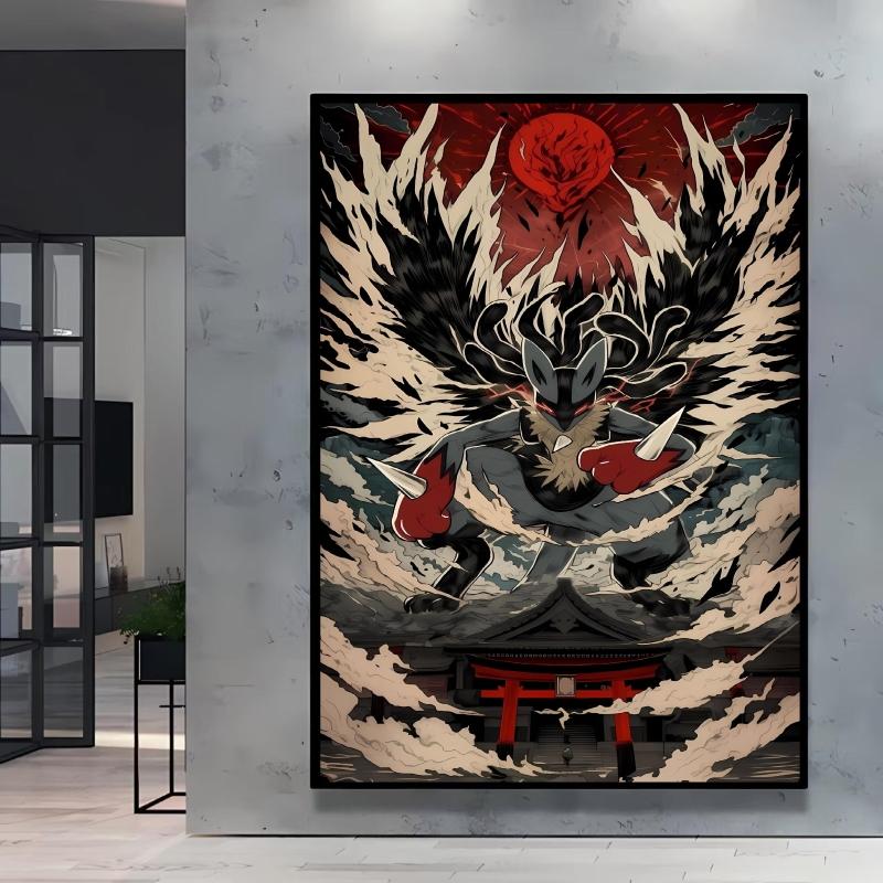 Canvas Painting Pokemon Charizard Cool Character Poster HD Printing Not Fading Modern Home Children's Bedroom Decor Holiday Gift