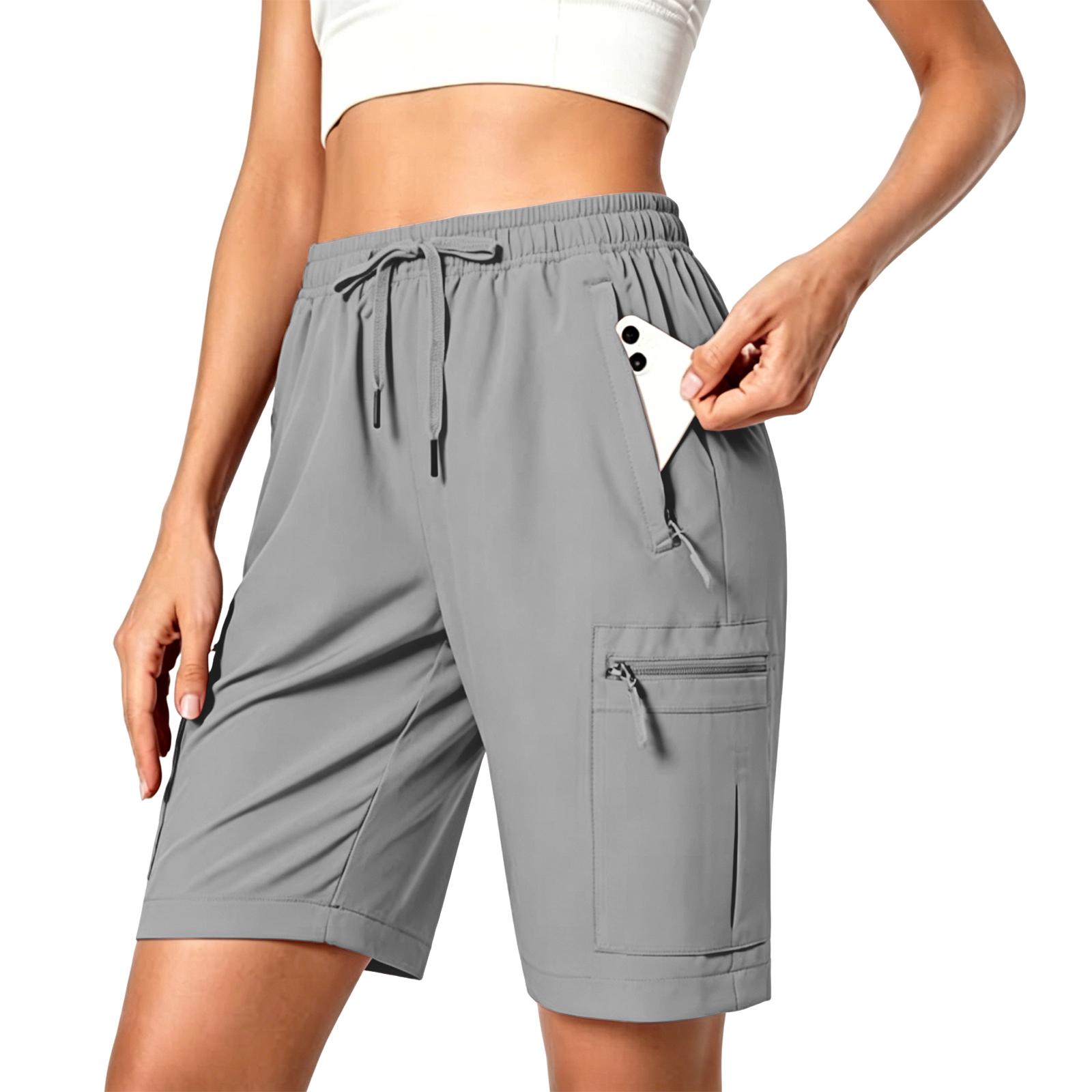 

Womens Lightweight Hiking Cargo Quick Dry Athletic Shorts with Drawstring Waist and Multiple Pockets for Outdoor Activities XXL
