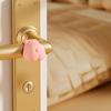 Cartoon Pig Door Handle Stopper for Wall Adhesive-Free Door Knob Stopper Wall Protector Quiet Shock Absorbent Door Lever Bumper for Home Office