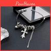Asymmetrical Sweet Cool Cross Tassel Leather Bracelet For Women Trendy Gift Fashionable