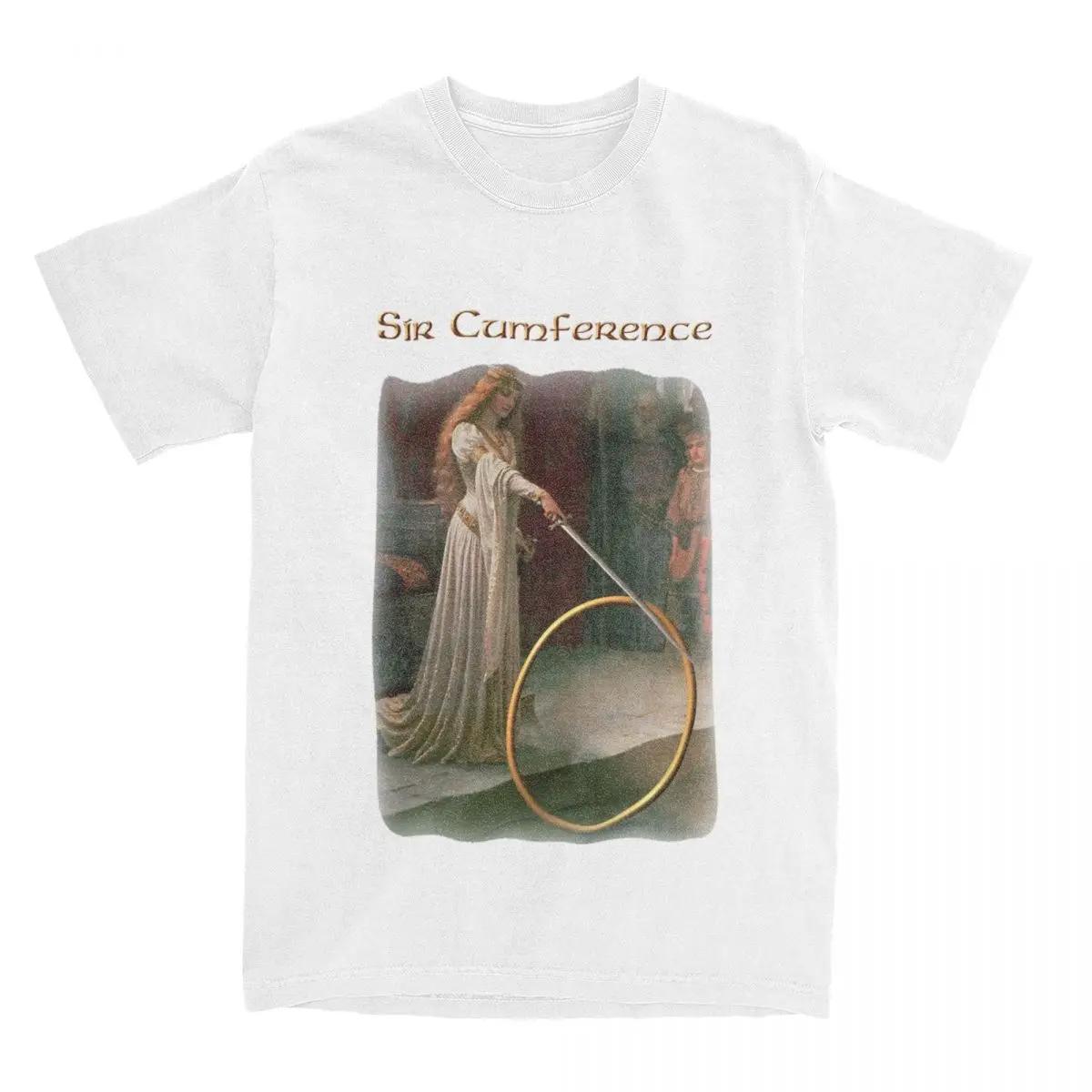 

Crazy Medieval Sir Cumference футболка для мужчин и женщин из хлопка Fantasy Knight футболки с принтом одежда XXXXXL белый