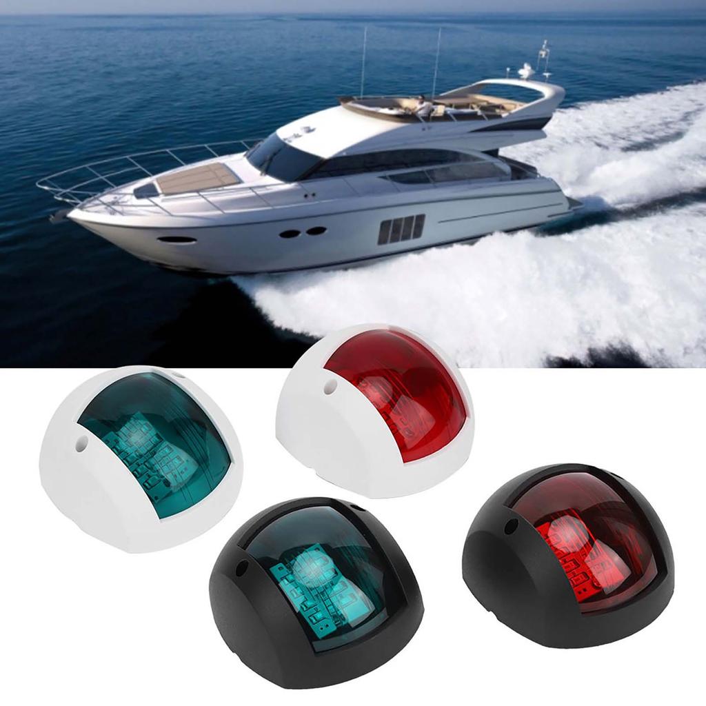 Boat Sidelight Navigation  Light Pair of  Lamp Spherical Red Green LED Waterproof Boat Navigation Light DC12V-24V 3W