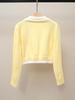 Autumn Sweet Style Two-Piece Knit Sweater with Turn-Down Collar