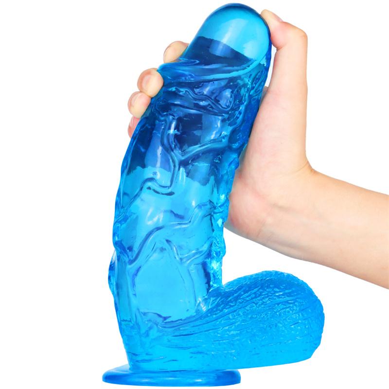 Super Large Color Transparent Simulation Fake Penis Penis Female Adult Erotic Sex Products