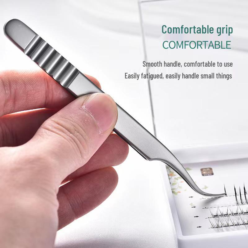 Ukraine Precision Curved Eyelash Tweezers for False Lash Application
