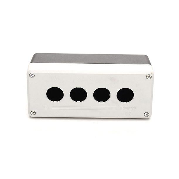 Control box for 4 buttons/lamps - empty, black and gray T0-PY4BOS
