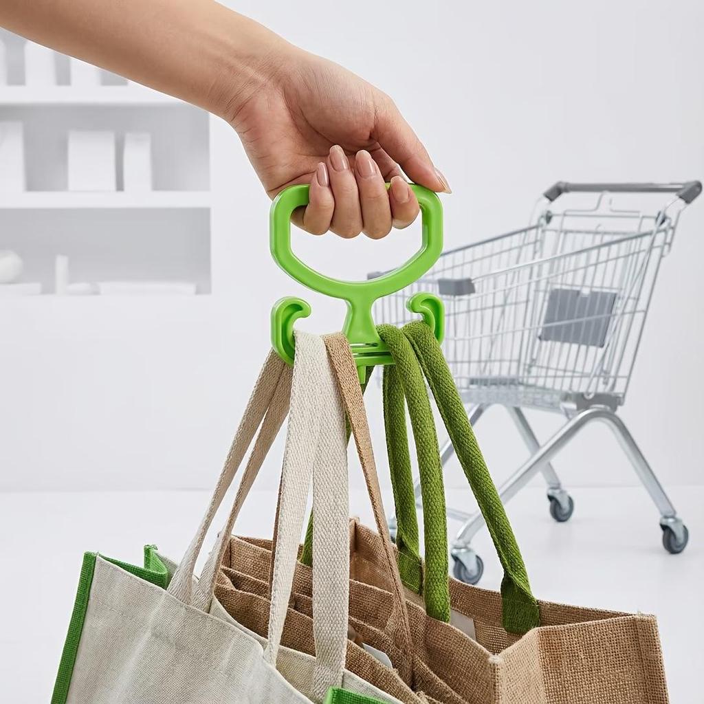 Portable Heavy-Duty Grocery Bag Holder with Handle