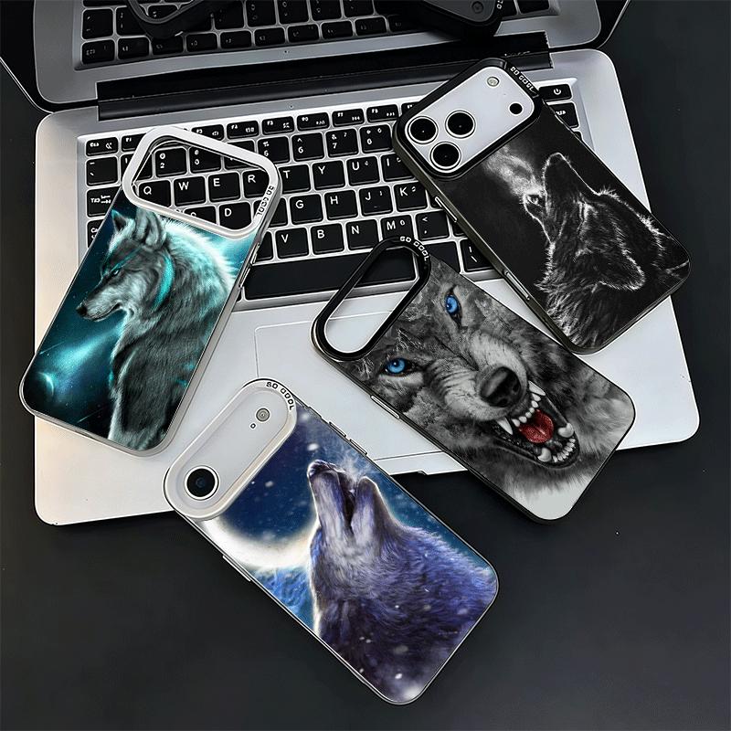 Wolf Moon Animal Soft Phone Case for iPhone 15 16 17 Pro Max 17Air 16E 14 Plus 13 12 Mini Shockproof Cover Back Shell