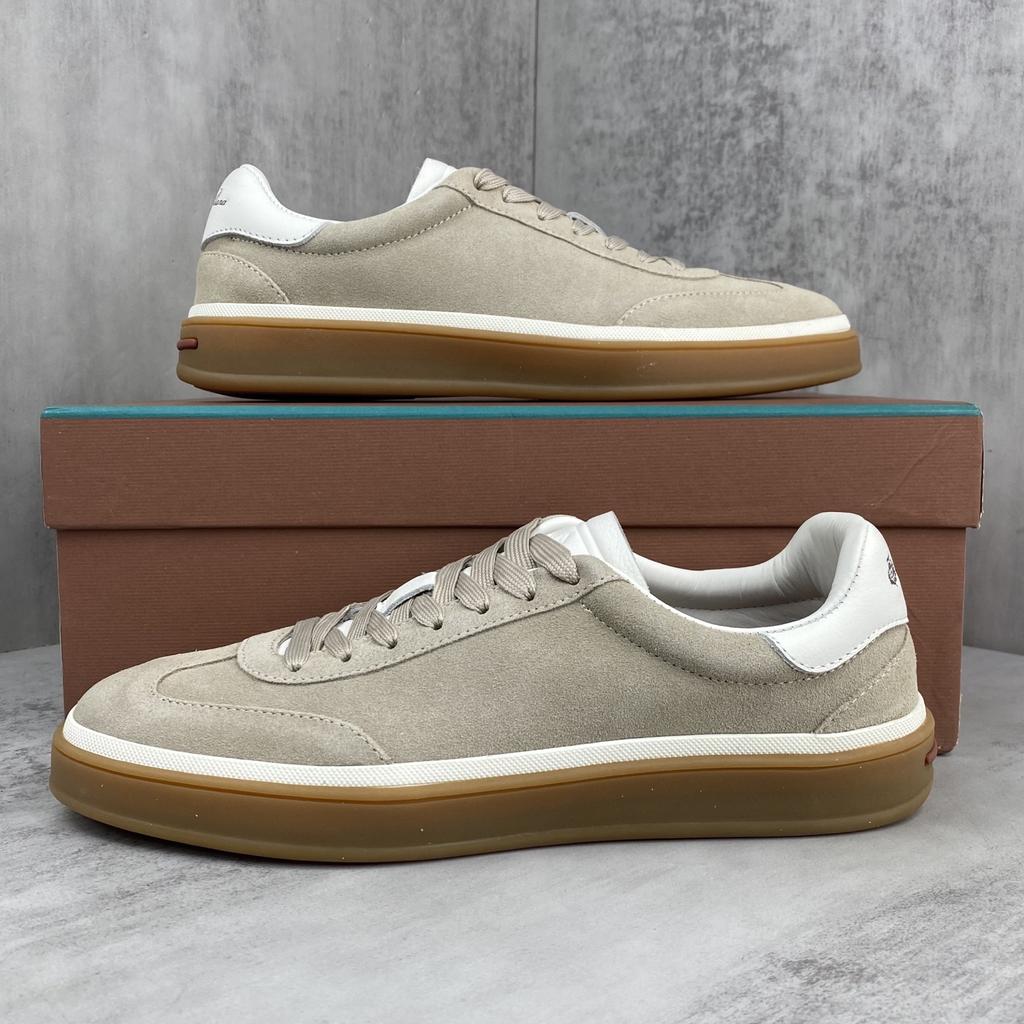 Holiday Gift Luxury Shoes Casual Sneakers Handmade Unisex Style Leather Upper Calfskin Lining Oxford Sole Breathable Non-slip