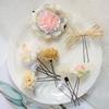 Mi&kala Hair Ornament for Yukata, Kimono, and Traditional Japanese Clothing - Artificial Flower Hair Accessory for Fireworks Festivals, New Year's,