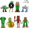8pcs/set 3D Printed Tralalero Tralala Tung Tung Tung Sahur Set AI-Generated Foreign "Shan Hai Jing" Mythical Creatures with Cult