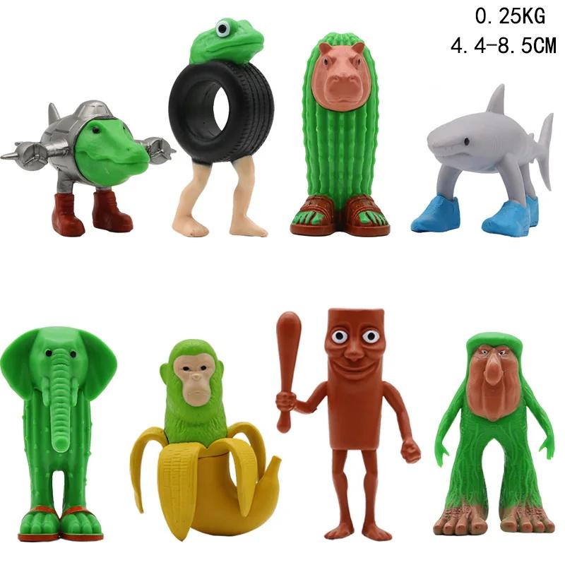 

8pcs/set 3D Printed Tralalero Tralala Tung Tung Tung Sahur Set AI-Generated Foreign Shan Hai Jing Mythical Creatures with Cult чистий