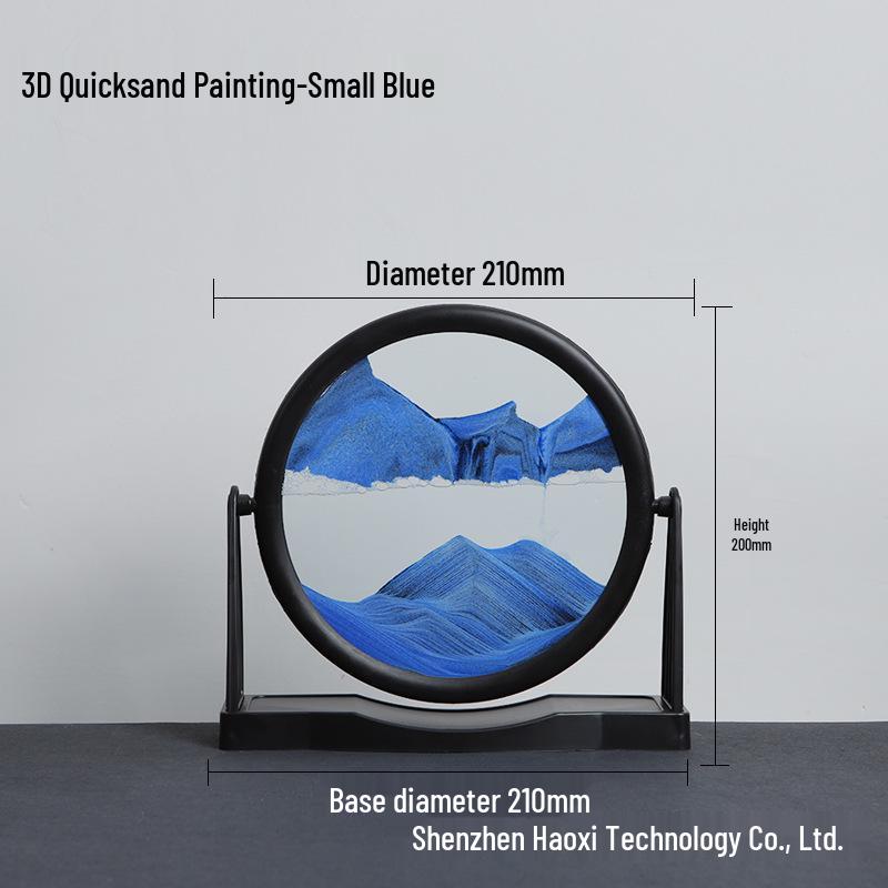 

3D Динамический Песочный Орнамент для Гостиной - Круглая Картина из Пересыпающегося Песка Домашнее Рукоделие Подарок на День Рождения