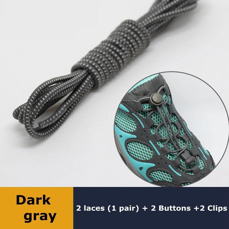 Lacci Elastici Senza Nodo per Scarpe Quick Lock Rotondi in Gomma Regolabili Elastici Pigri per Scarpe da Ginnastica Scarpe da Corsa Sportive